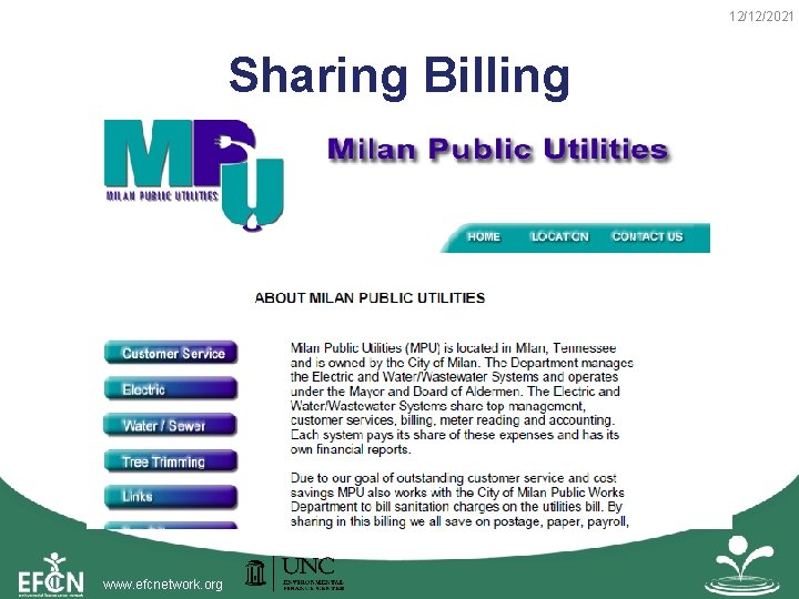 12/12/2021 Sharing Billing www. efcnetwork. org 