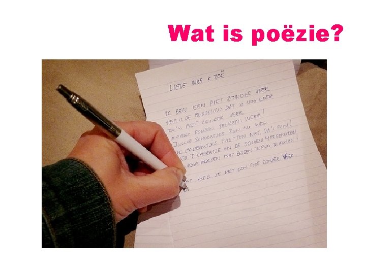 Wat is poëzie? 