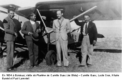 En 1934 à Burdeau, visite du Phalène de Camille Gasc (de Blida) – Camille