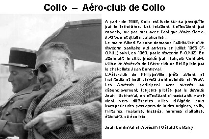 Collo – Aéro-club de Collo A partir de 1955, Collo est isolé sur sa