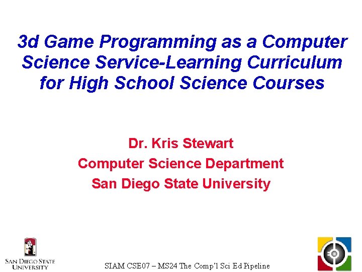 3 d Game Programming as a Computer Science Service-Learning Curriculum for High School Science