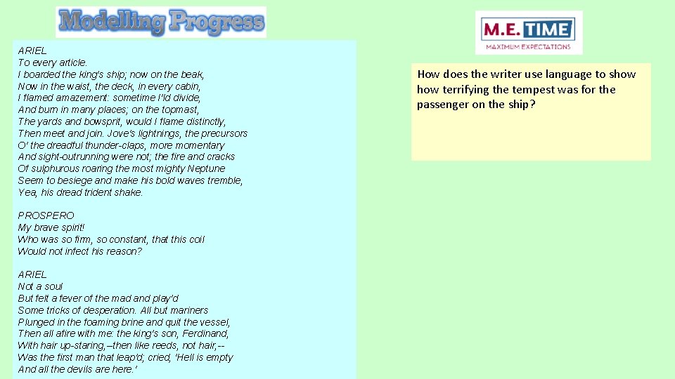 ARIEL To every article. I boarded the king's ship; now on the beak, Now ARIEL To every article. I boarded the king's ship; now on the beak, Now