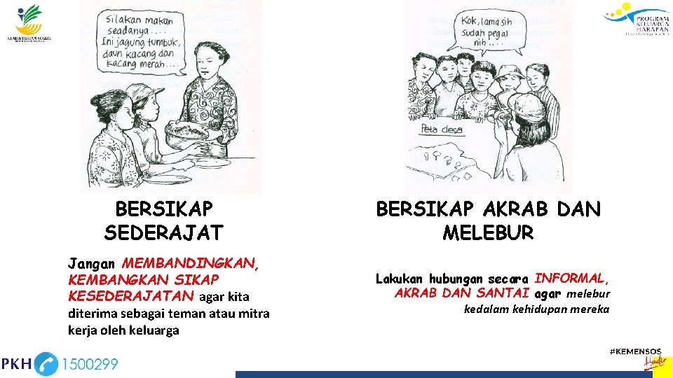 BERSIKAP SEDERAJAT Jangan MEMBANDINGKAN, KEMBANGKAN SIKAP KESEDERAJATAN agar kita diterima sebagai teman atau mitra