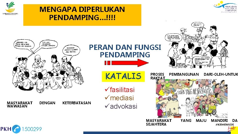 MENGAPA DIPERLUKAN PENDAMPING…!!!! PERAN DAN FUNGSI PENDAMPING KATALIS MASYARAKAT WAWASAN DENGAN KETERBATASAN PROSES RAKYAT