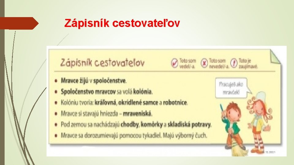 Zápisník cestovateľov 13. 12. 2021 