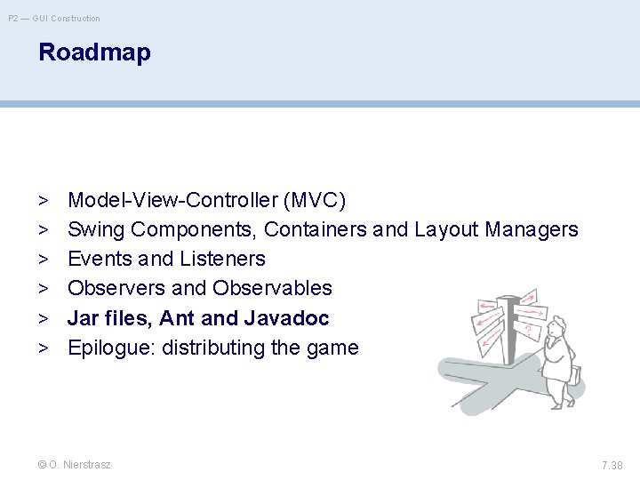 P 2 — GUI Construction Roadmap > Model-View-Controller (MVC) > Swing Components, Containers and