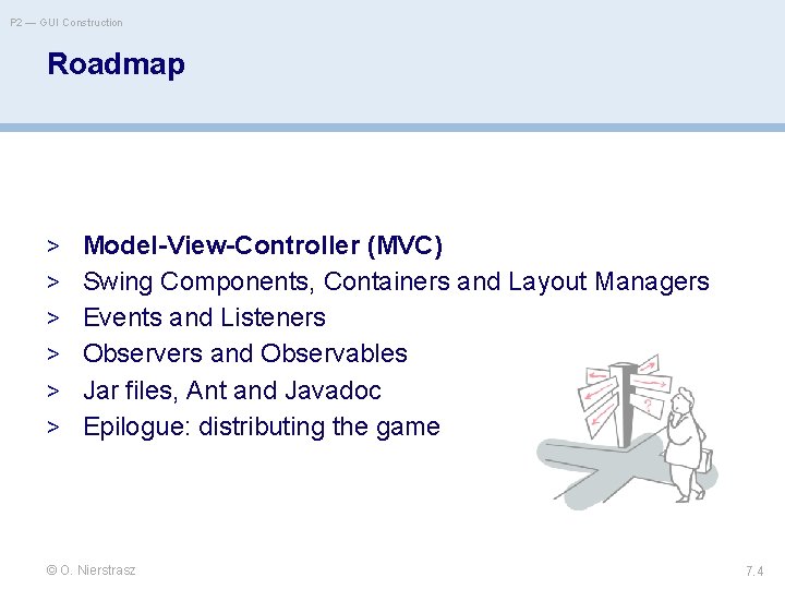 P 2 — GUI Construction Roadmap > Model-View-Controller (MVC) > Swing Components, Containers and