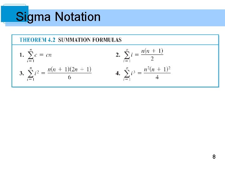 Sigma Notation 8 