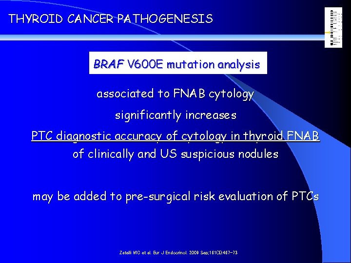 THYROID CANCER PATHOGENESIS BRAF V 600 E mutation analysis associated to FNAB cytology significantly