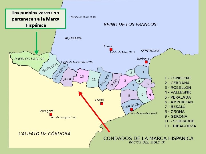 Los pueblos vascos no pertenecen a la Marca Hispánica 