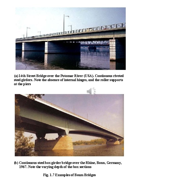 3 The swing bridge which has a rotational