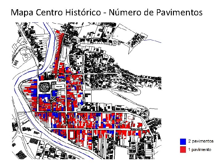 Mapa Centro Histórico - Número de Pavimentos 