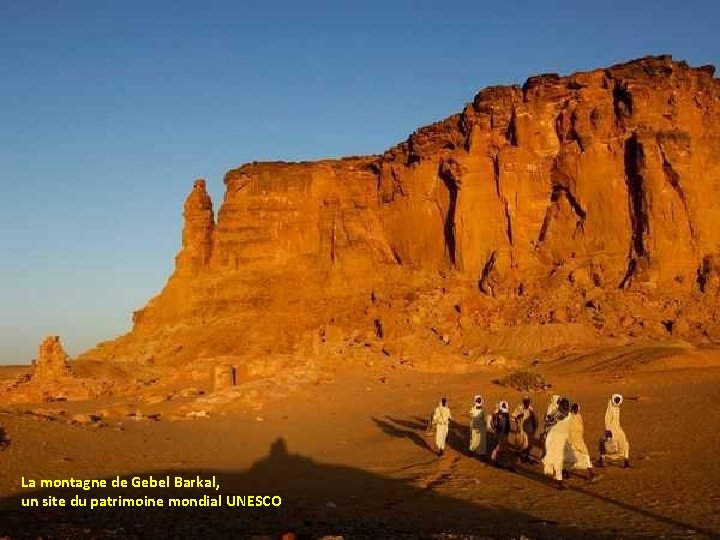 La montagne de Gebel Barkal, un site du patrimoine mondial UNESCO 