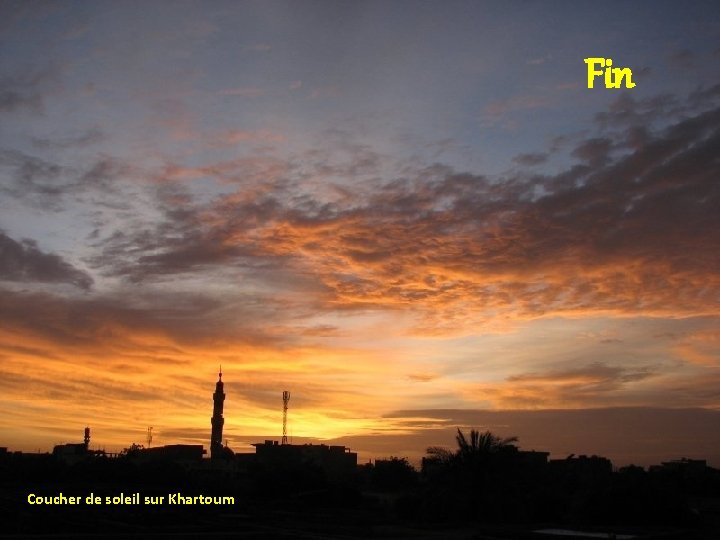 Fin Coucher de soleil sur Khartoum 