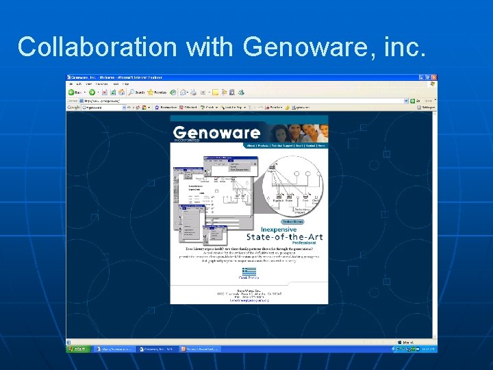Collaboration with Genoware, inc. 
