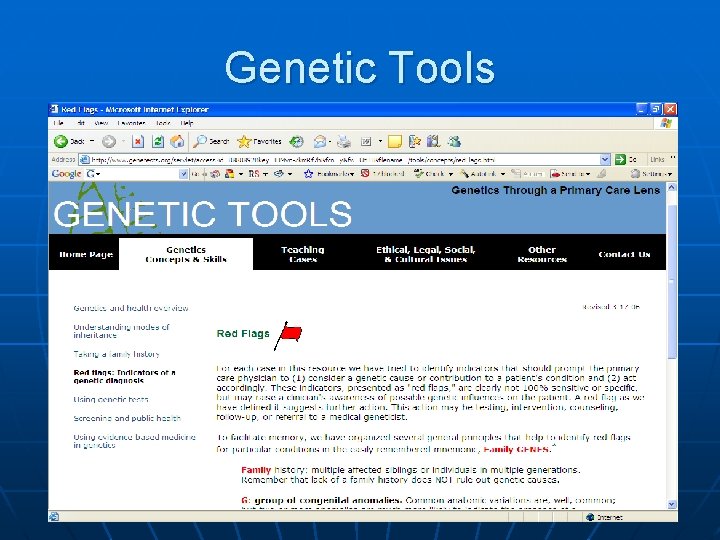 Genetic Tools 