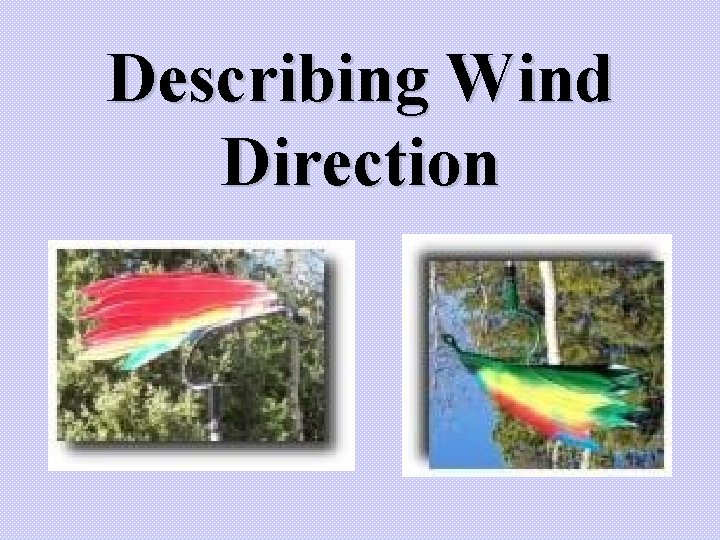 Describing Wind Direction 