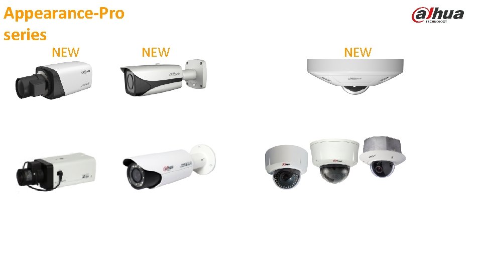 Appearance-Pro series NEW NEW © 2013 DAHUA TECHNOLOGY 