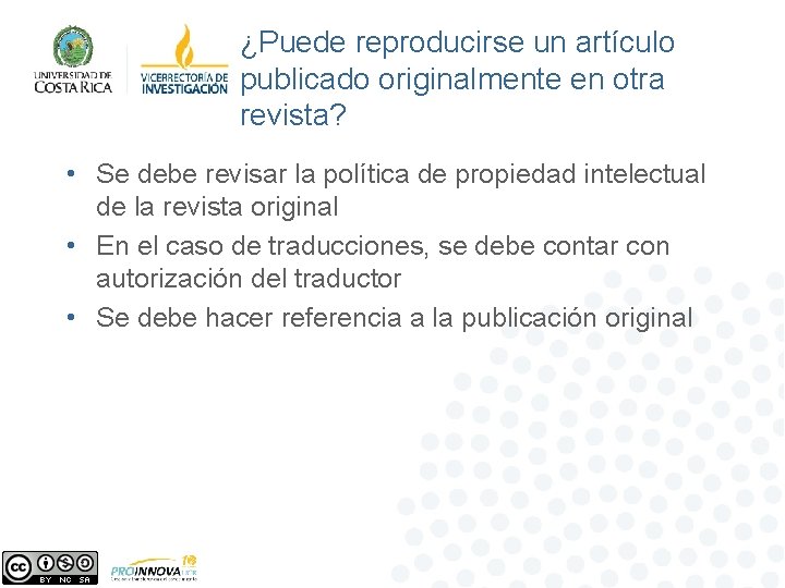 ¿Puede reproducirse un artículo publicado originalmente en otra revista? • Se debe revisar la ¿Puede reproducirse un artículo publicado originalmente en otra revista? • Se debe revisar la
