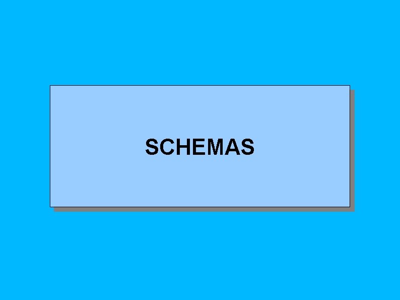 SCHEMAS 