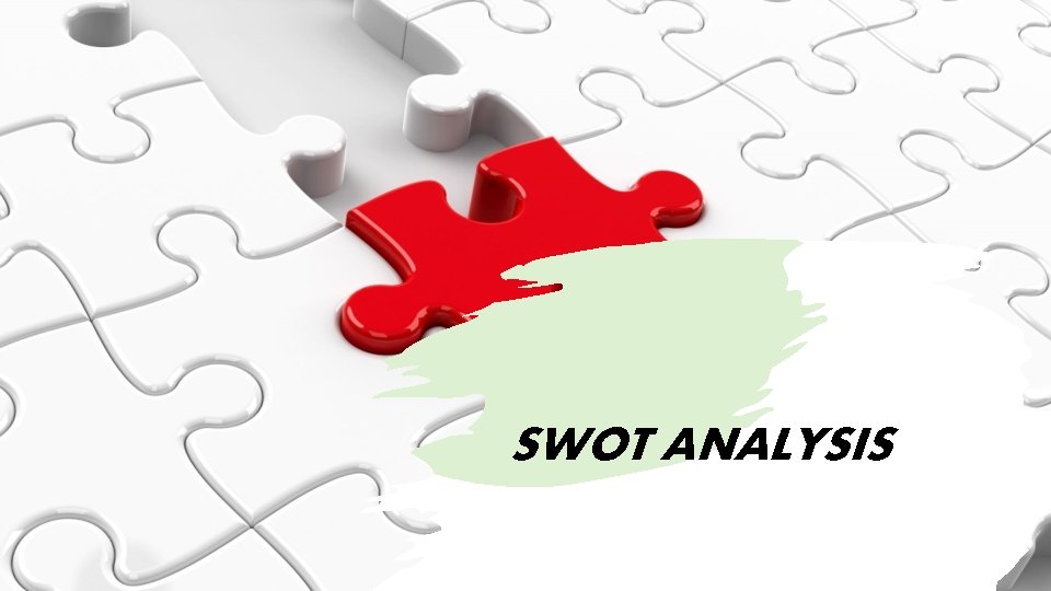 SWOT ANALYSIS 