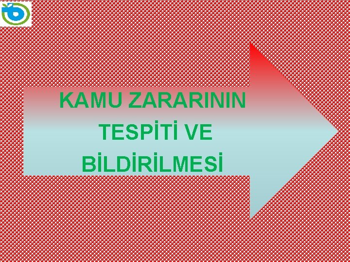 KAMU ZARARININ TESPİTİ VE BİLDİRİLMESİ 