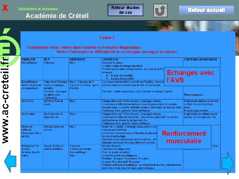 x Solidarités et réussites Académie de Créteil Retour études de cas Retour accueil Echanges