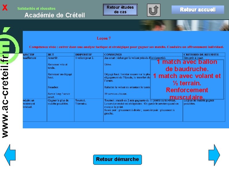 x Solidarités et réussites Académie de Créteil Retour études de cas Retour accueil 1