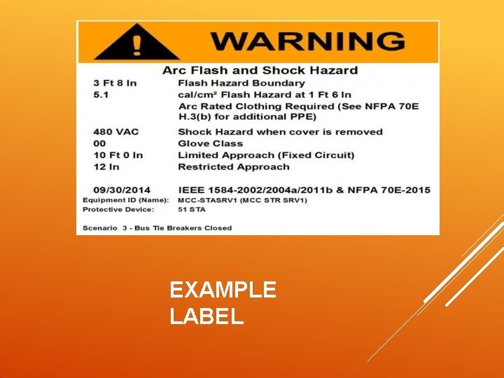 ARC FLASH 2018 NFPA 70 E REQUIREMENTS Presented