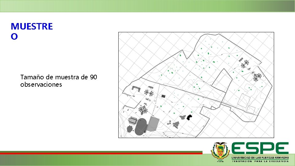 MUESTRE O Tamaño de muestra de 90 observaciones 