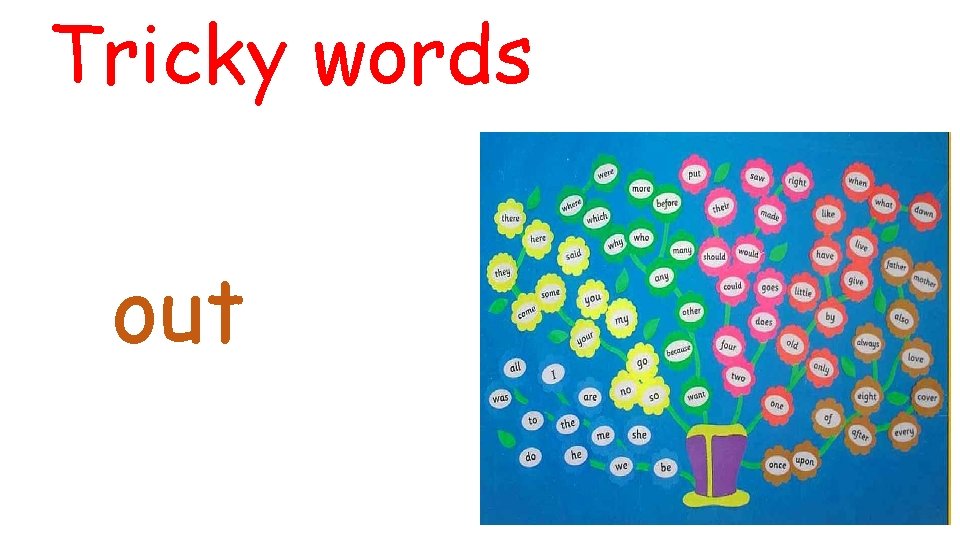 Tricky words out 