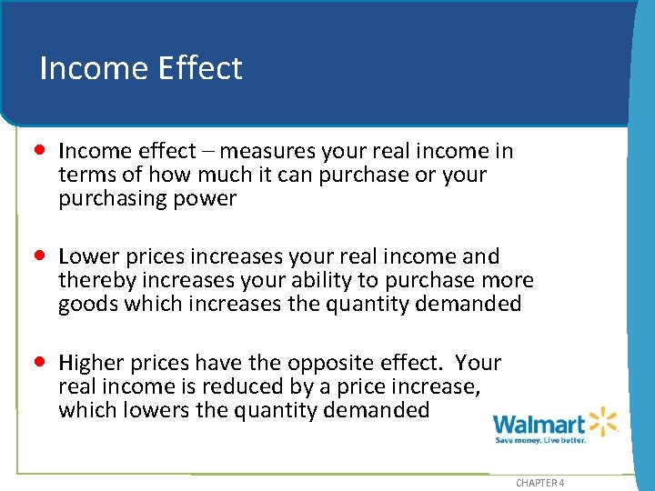 Income Effect · Income effect – measures your real income in terms of how