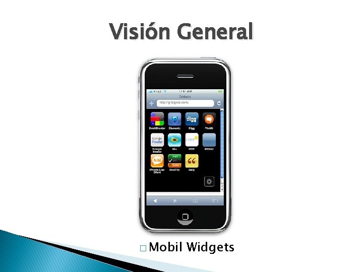 Visión General � Mobil Widgets 