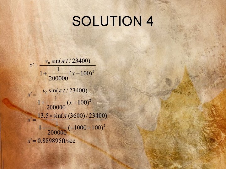 SOLUTION 4 