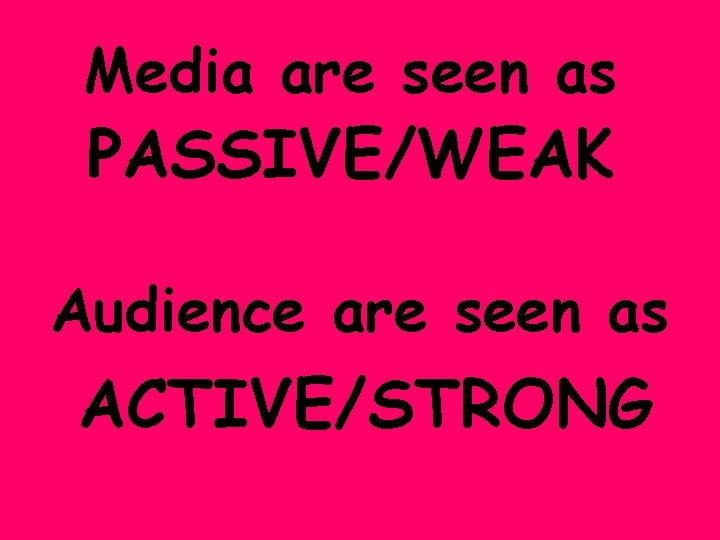Reception Analysis Morley 1980 and 1986 Buckingham 1993