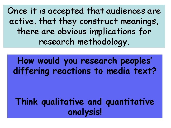Reception Analysis Morley 1980 and 1986 Buckingham 1993
