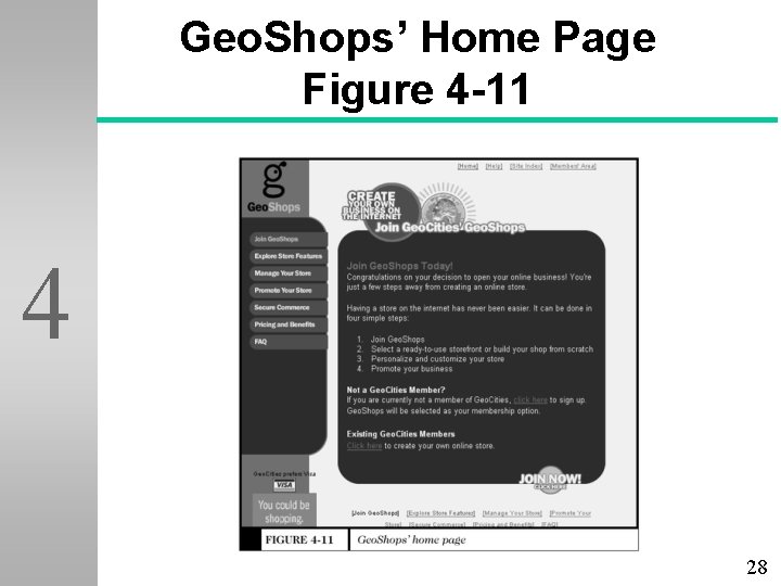 Geo. Shops’ Home Page Figure 4 -11 4 28 