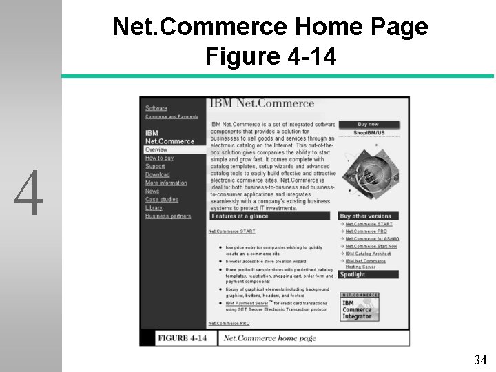 Net. Commerce Home Page Figure 4 -14 4 34 