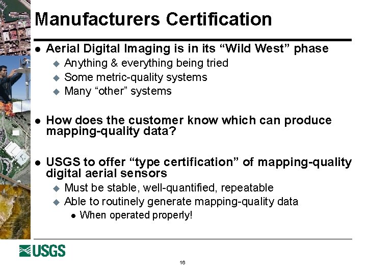 Overview of the USGS Plan for Quality Assurance