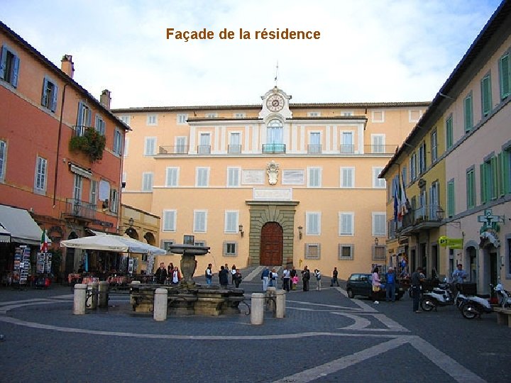 Façade de la résidence 