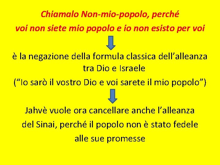 Chiamalo Non-mio-popolo, perché voi non siete mio popolo e io non esisto per voi