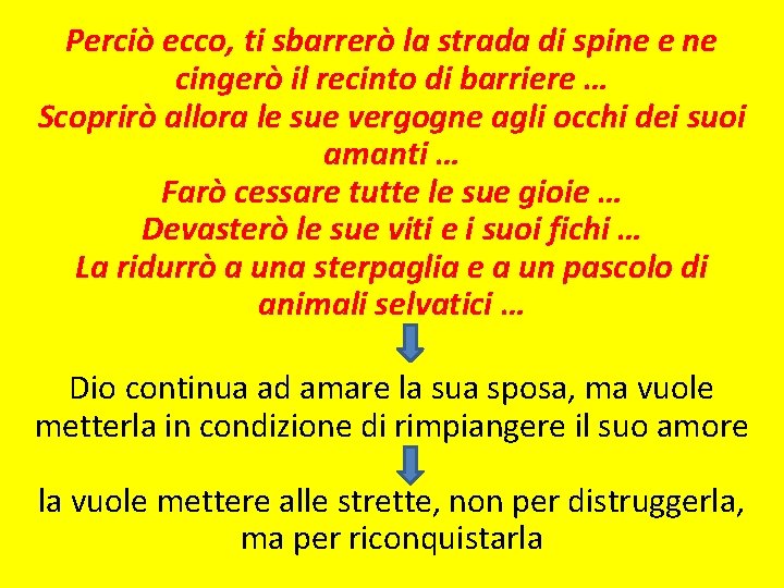 Perciò ecco, ti sbarrerò la strada di spine e ne cingerò il recinto di