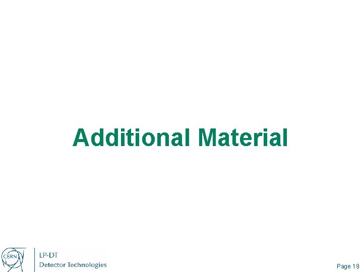 Additional Material Page 19 