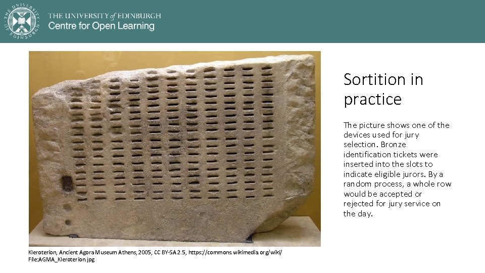 Sortition in practice The picture shows one of the devices used for jury selection.