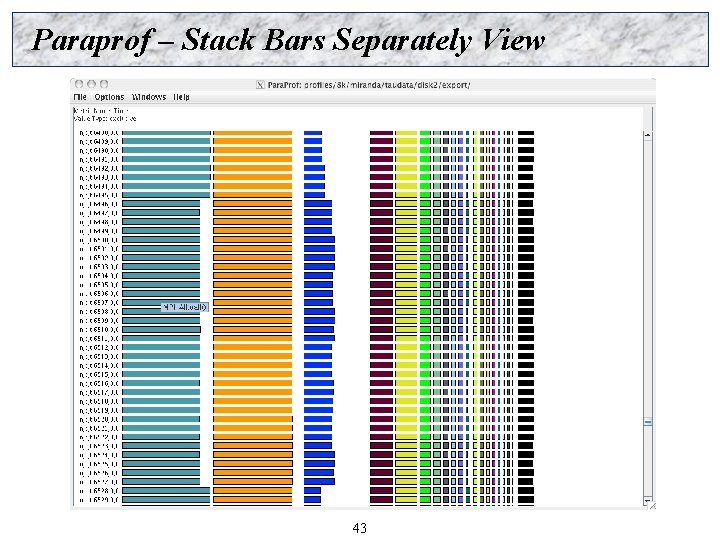 Paraprof – Stack Bars Separately View 43 