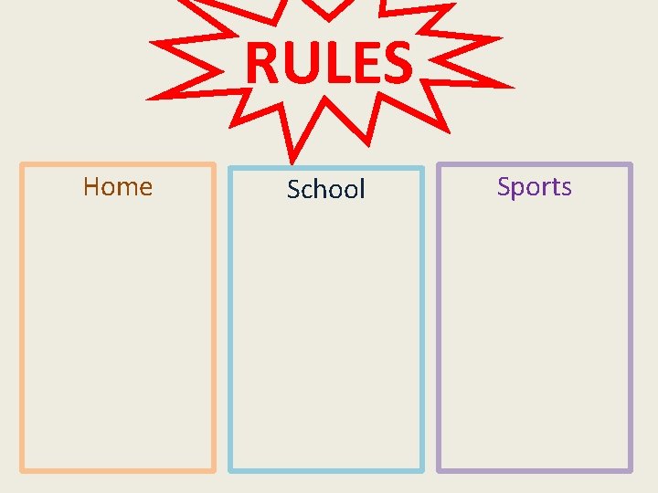 RULES Home School Sports 