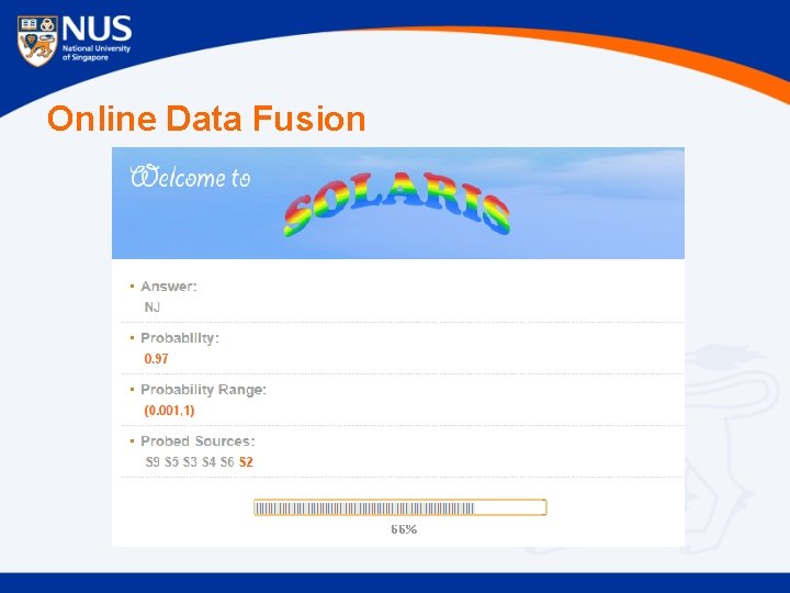 Online Data Fusion 