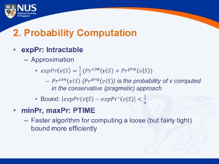 2. Probability Computation • 