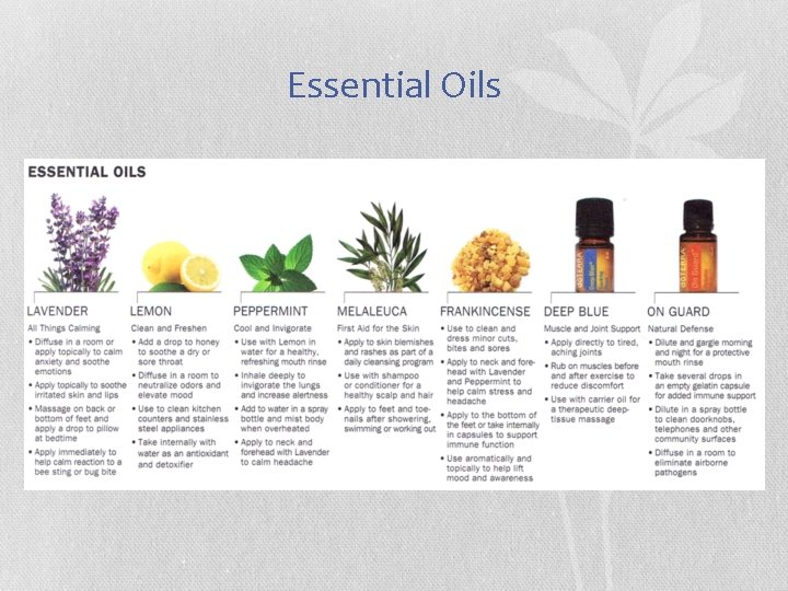 Essential Oils 