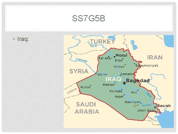 SS 7 G 5 B • Iraq: 